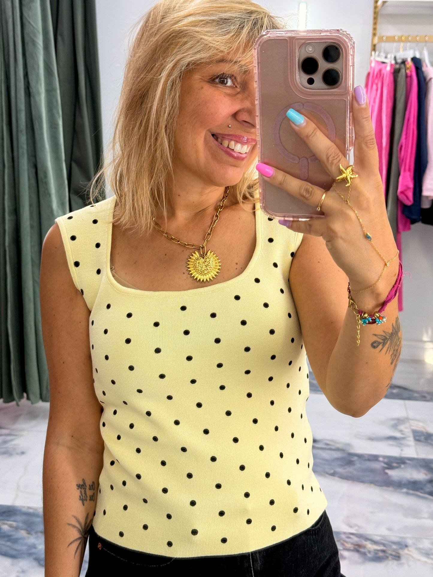 Top POLINA Jaune
