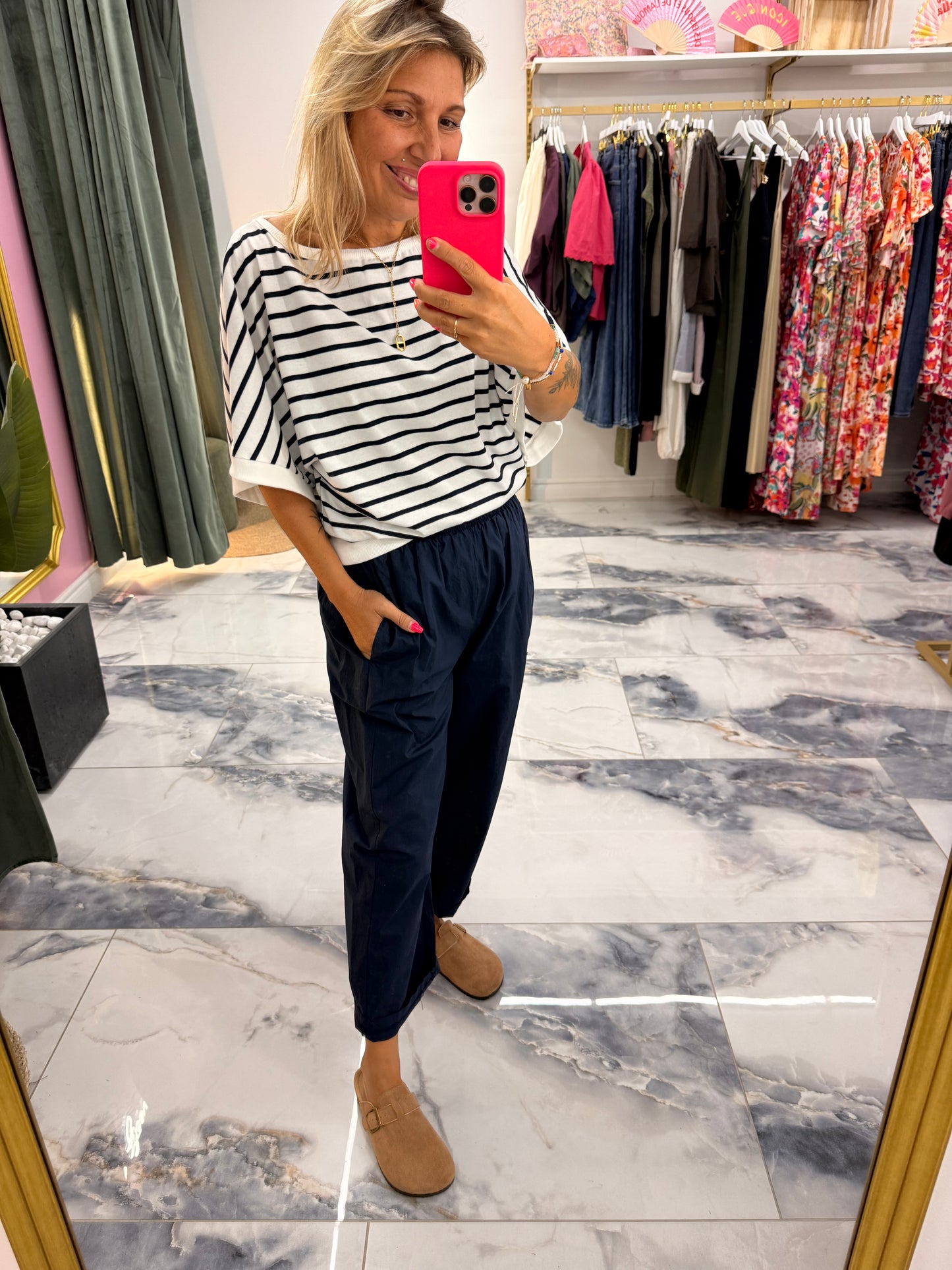 Pantalon GIGI bleu marine