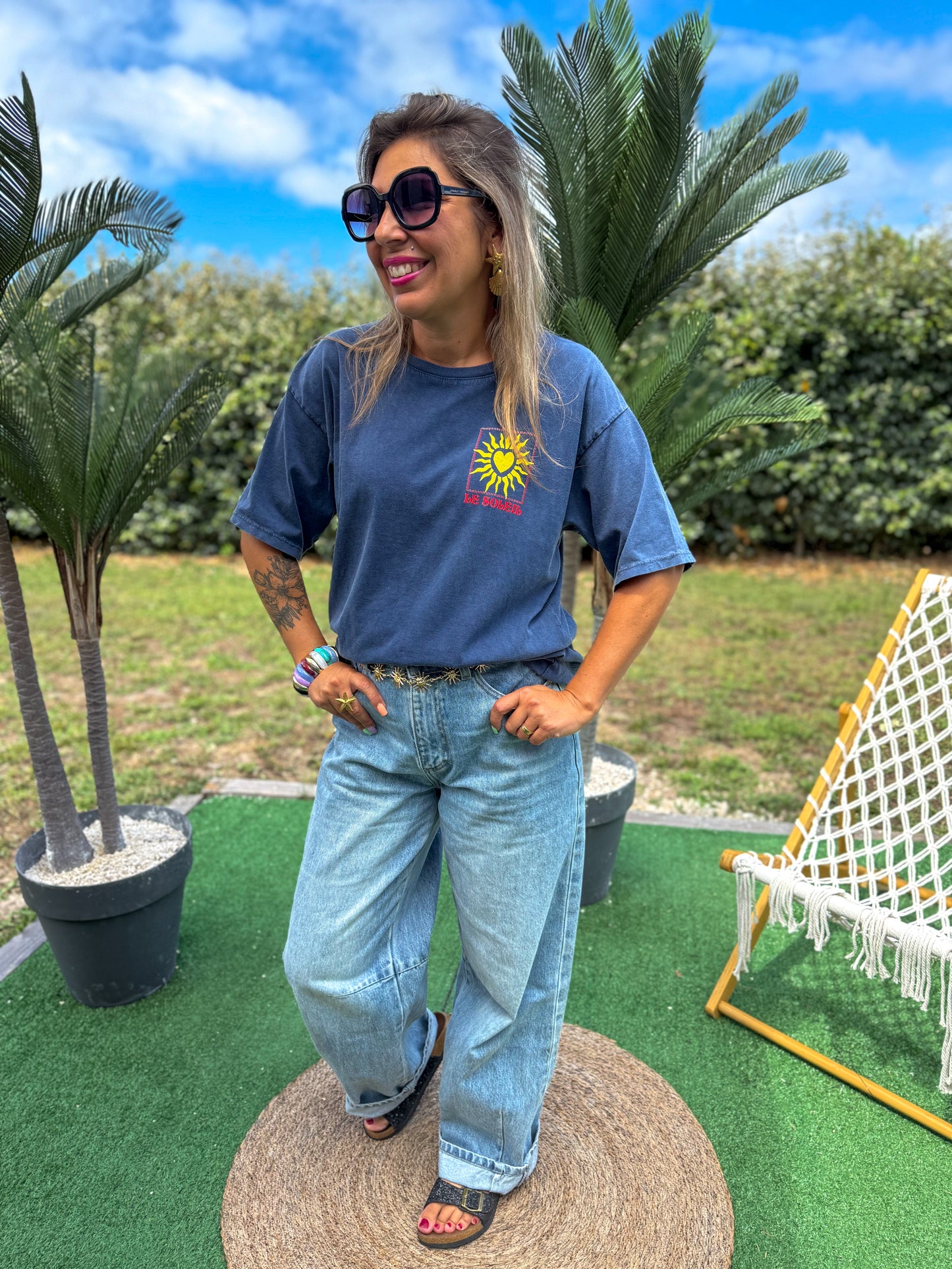 T-shirt LE SOLEIL Bleu marine