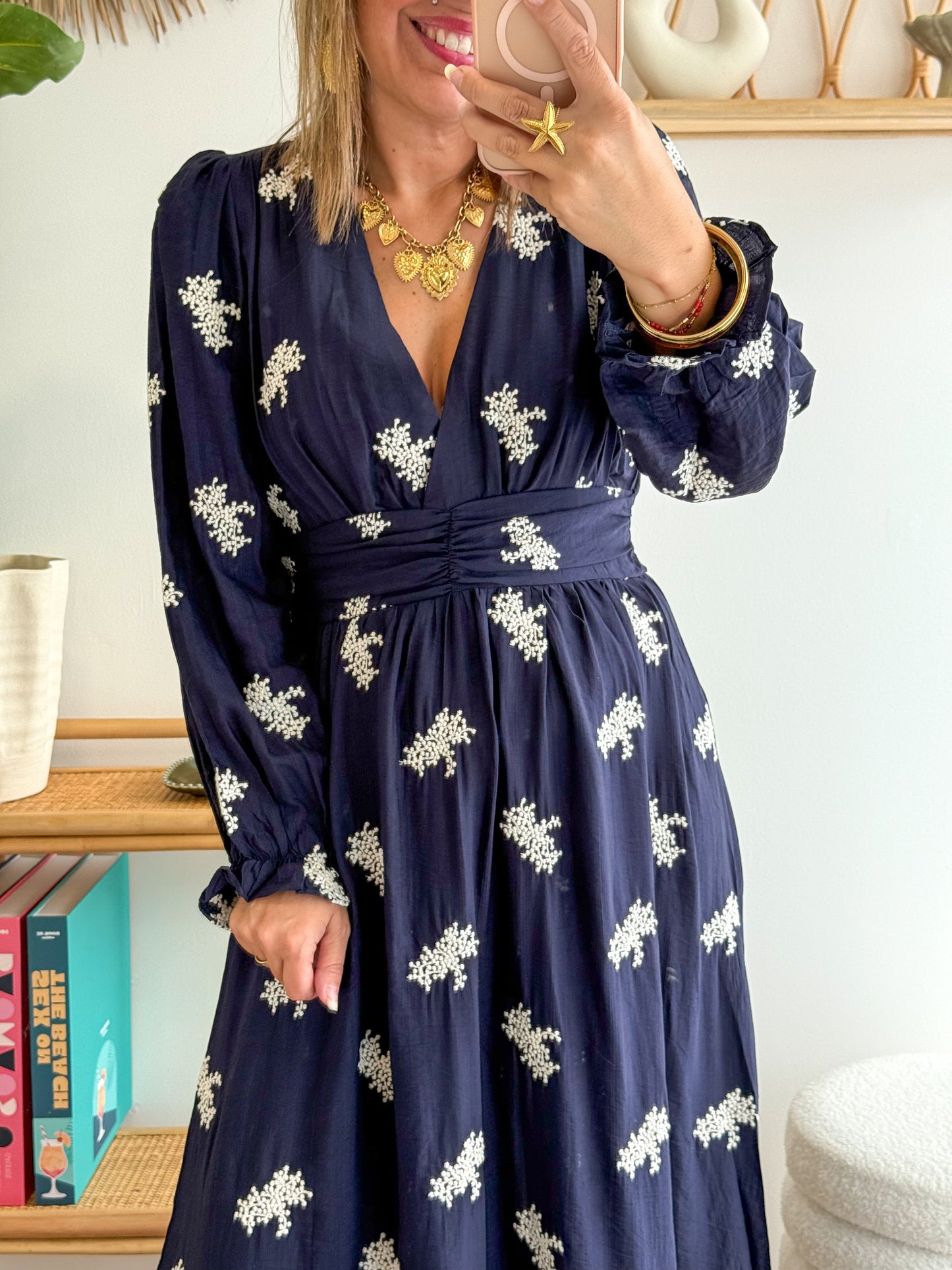 Robe GABY bleu marine