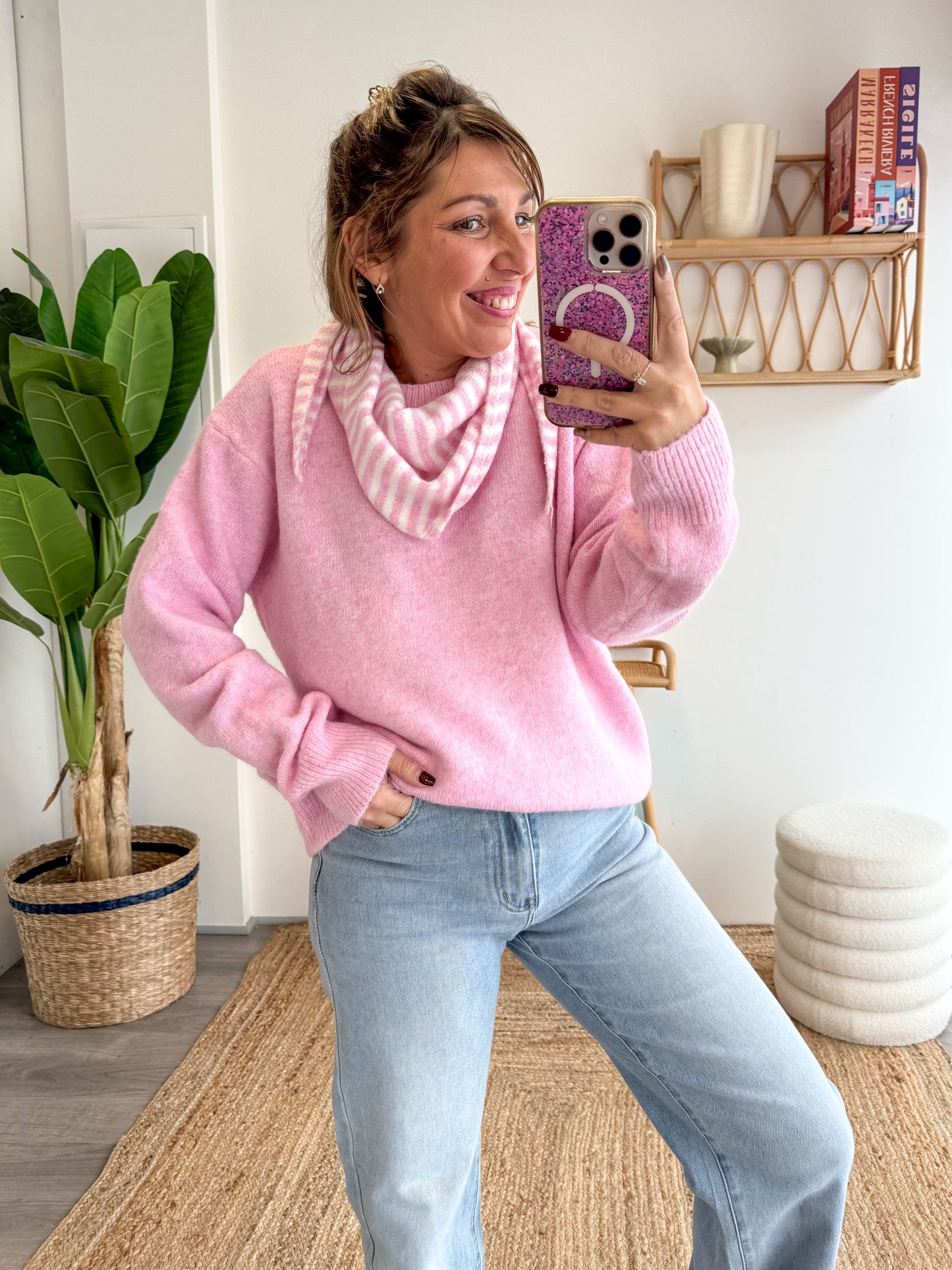 Pull ESSENTIEL rose