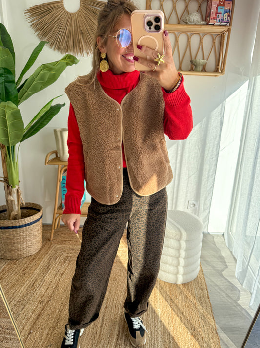 Gilet COZY camel