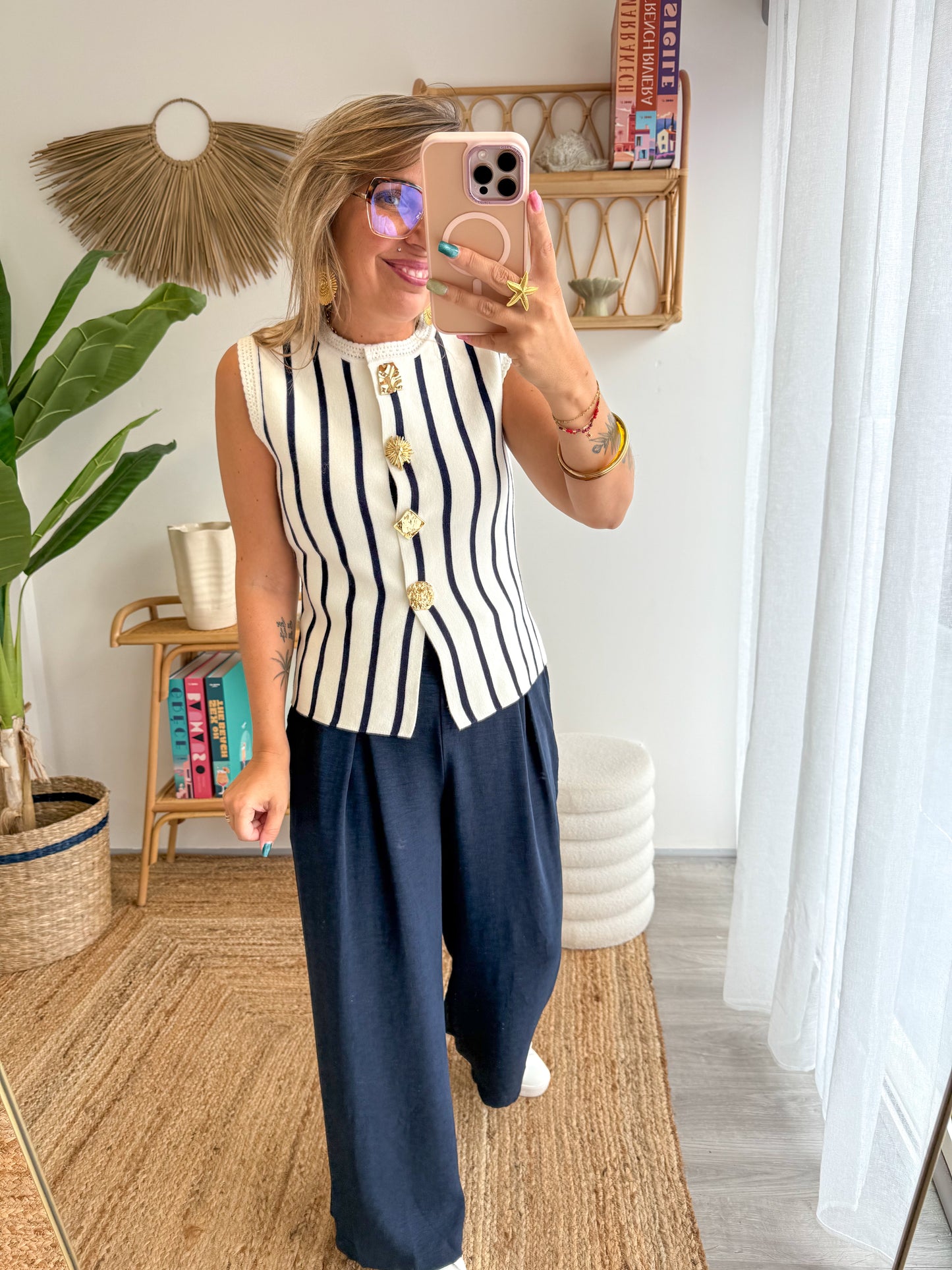Pantalon AMA bleu marine