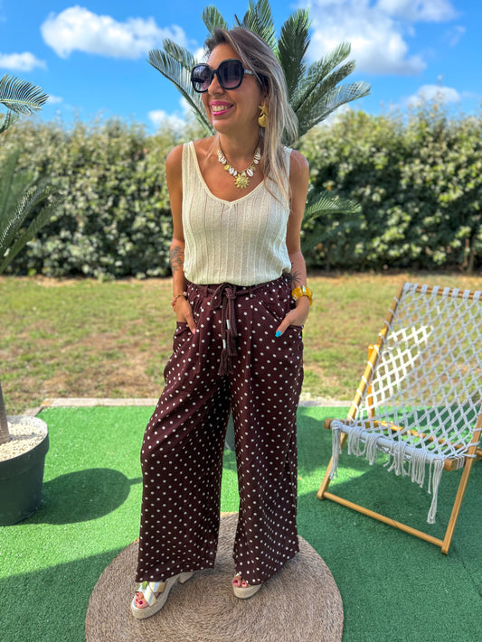 Pantalon DOTTY Café