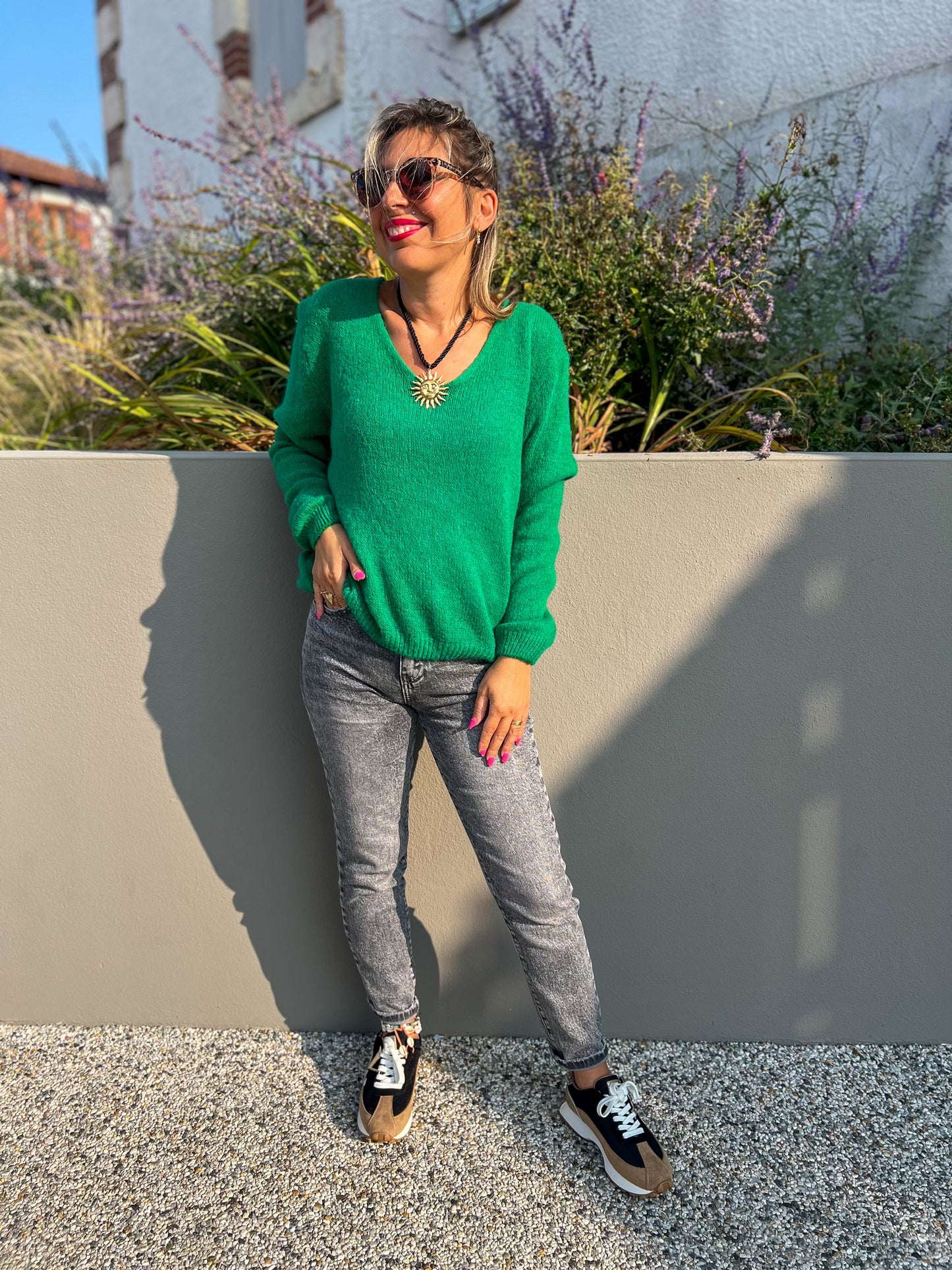 Pull Coco alpaga vert gucci