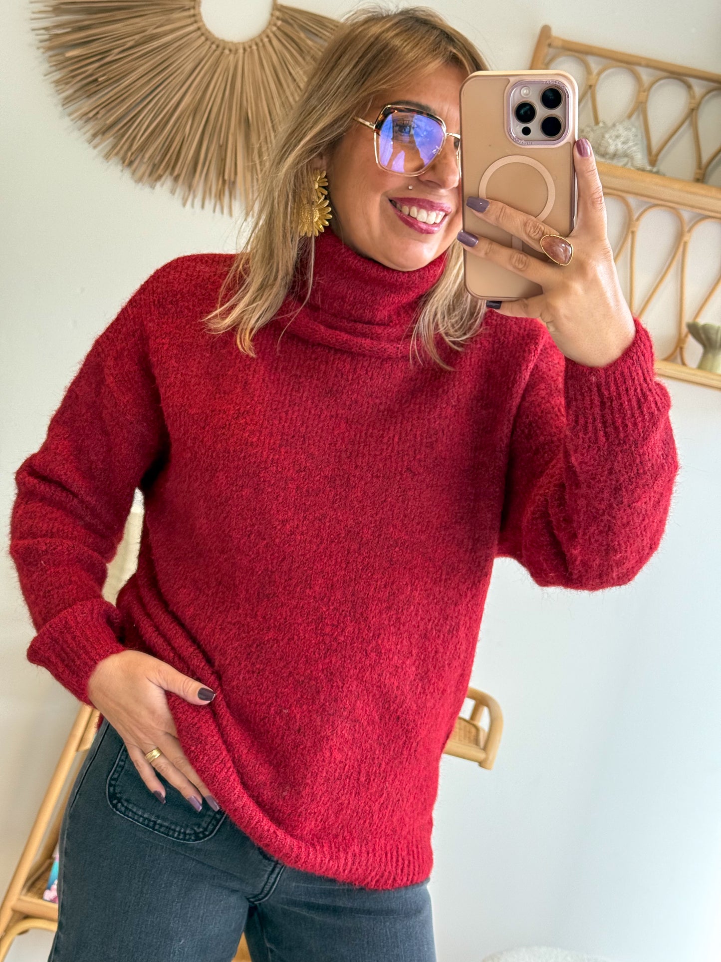 Pull CALINE bordeaux