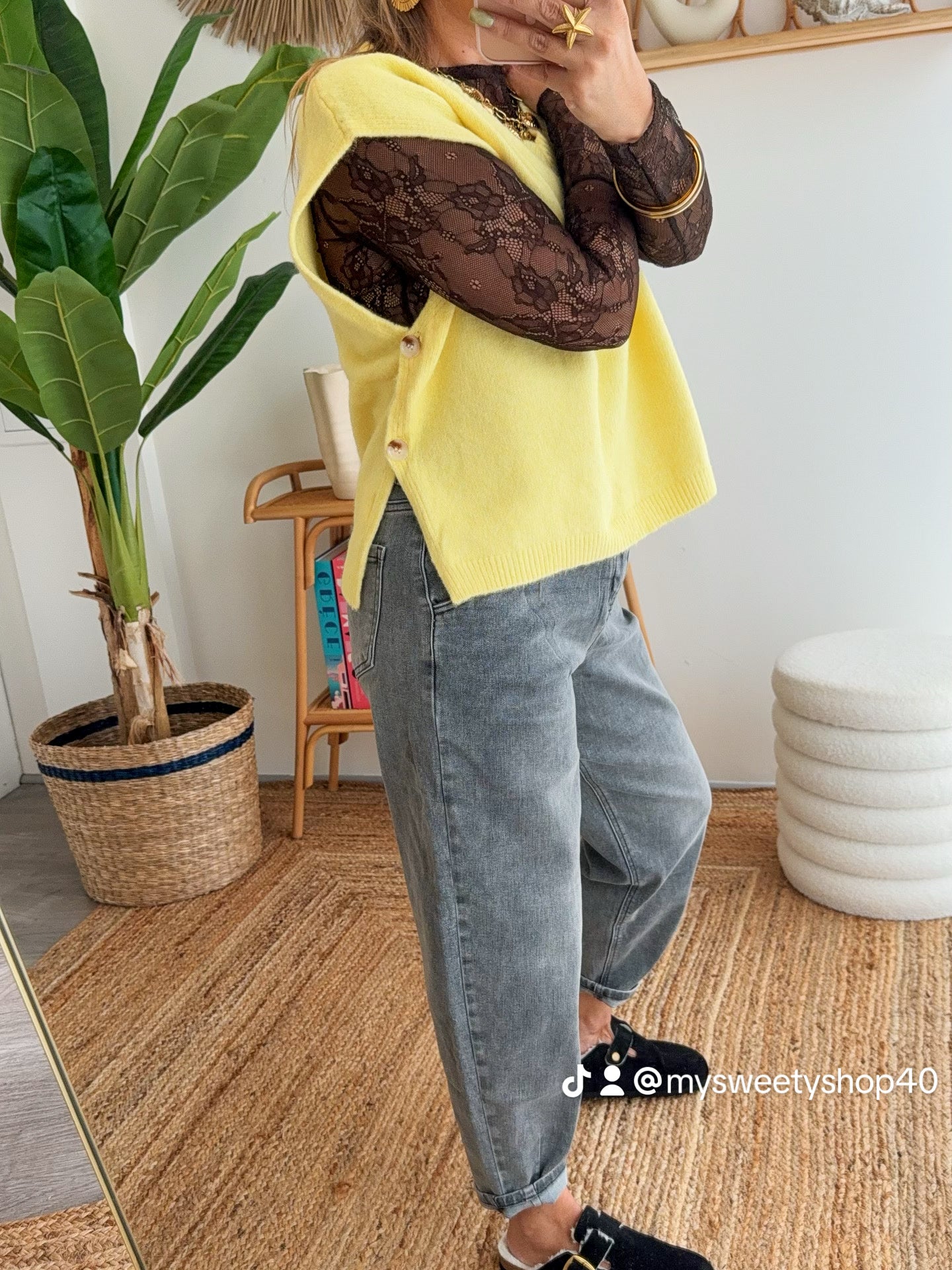 Pull CLEA jaune