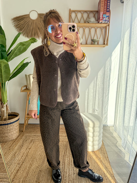Gilet COZY marron