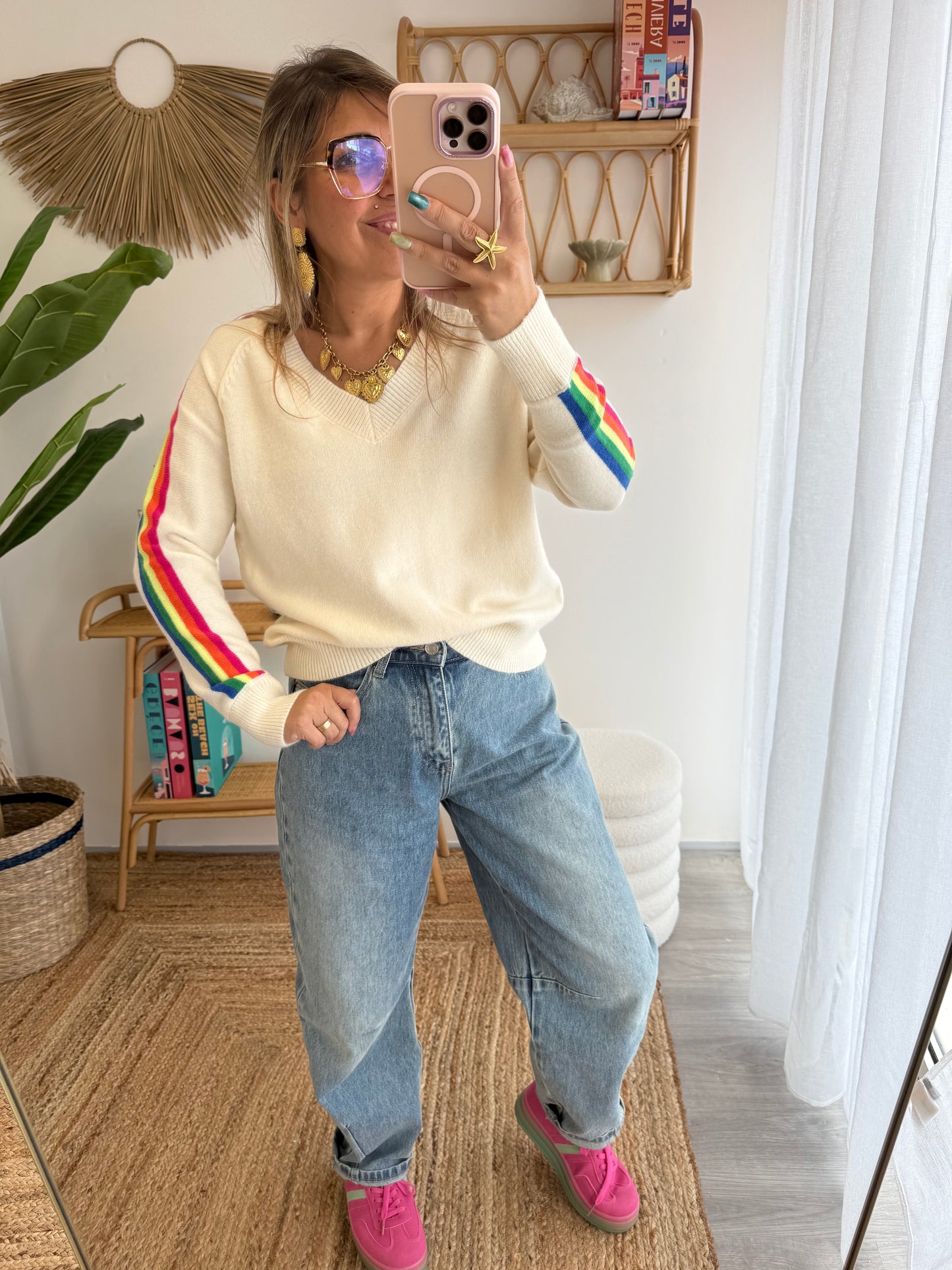 Pull STELLA écru