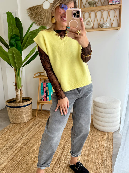 Pull CLEA jaune