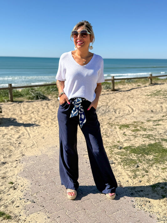 Pantalon PAULA bleu marine