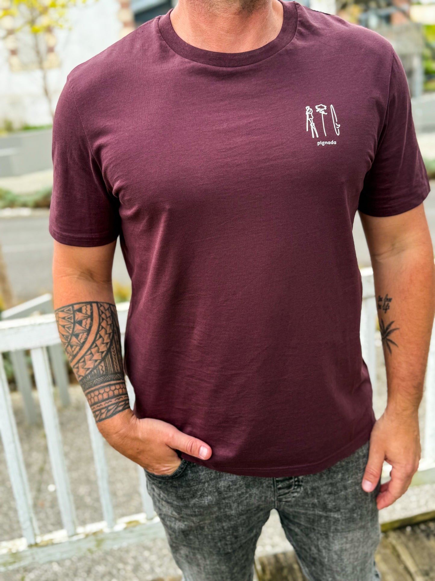 T-SHIRT PIGNADA BORDEAUX