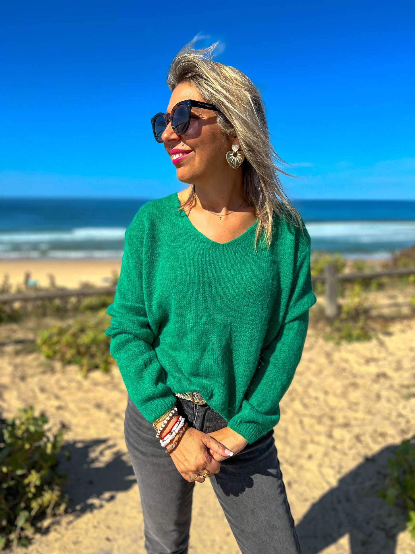 pull coco vert gucci