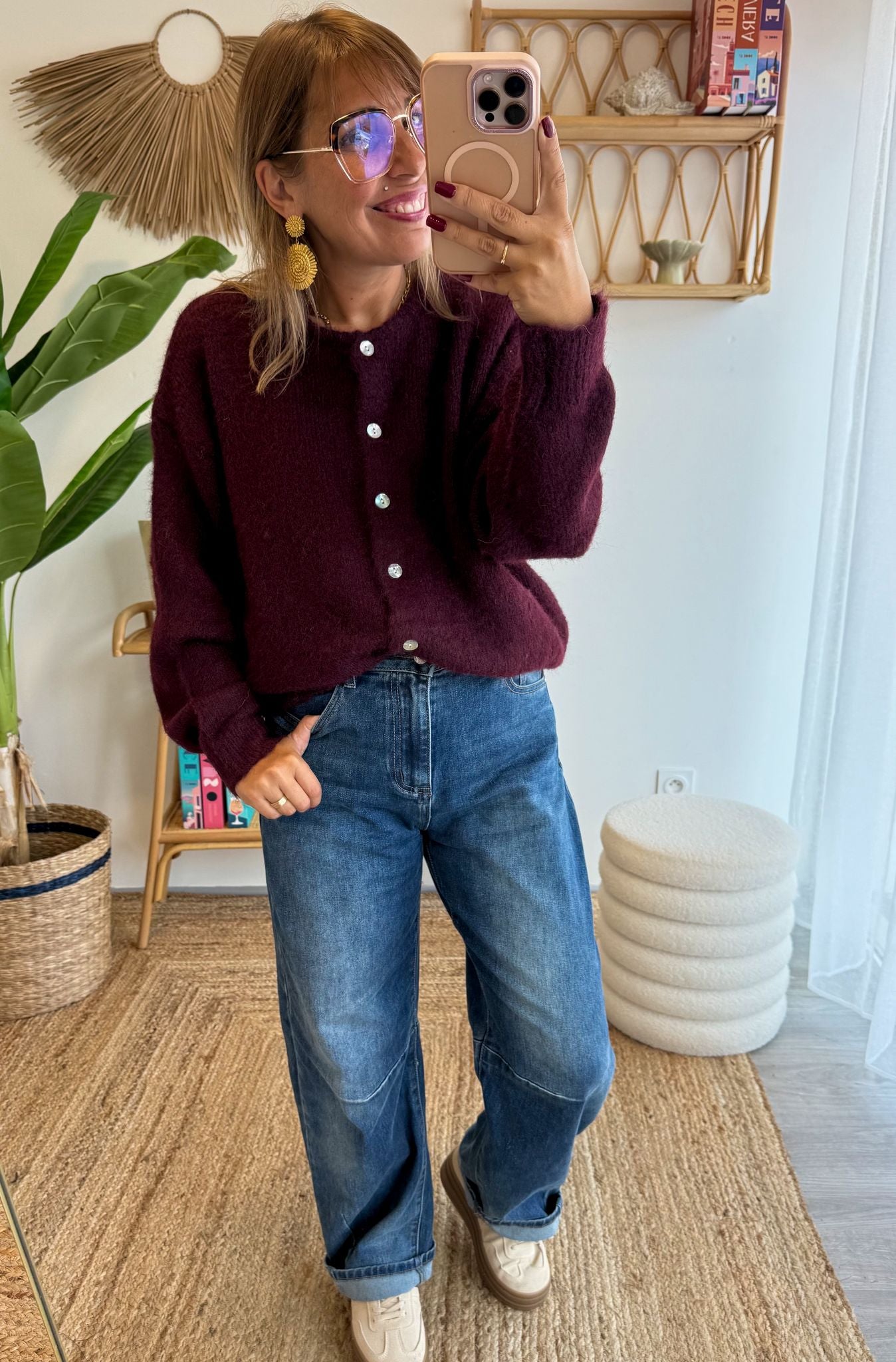 gilet MEGGY bordeaux