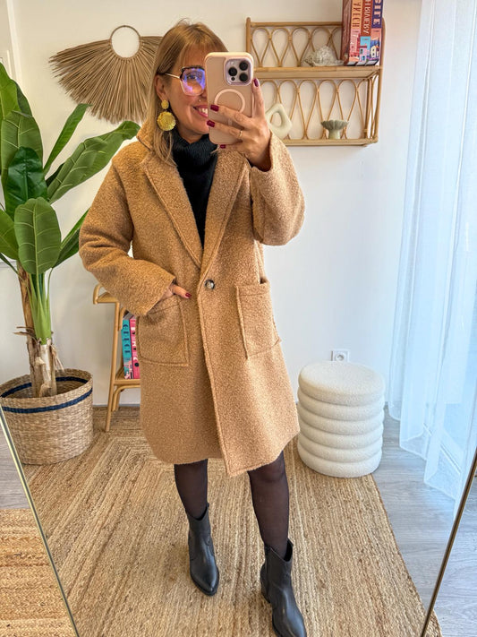 Manteau ANYA camel