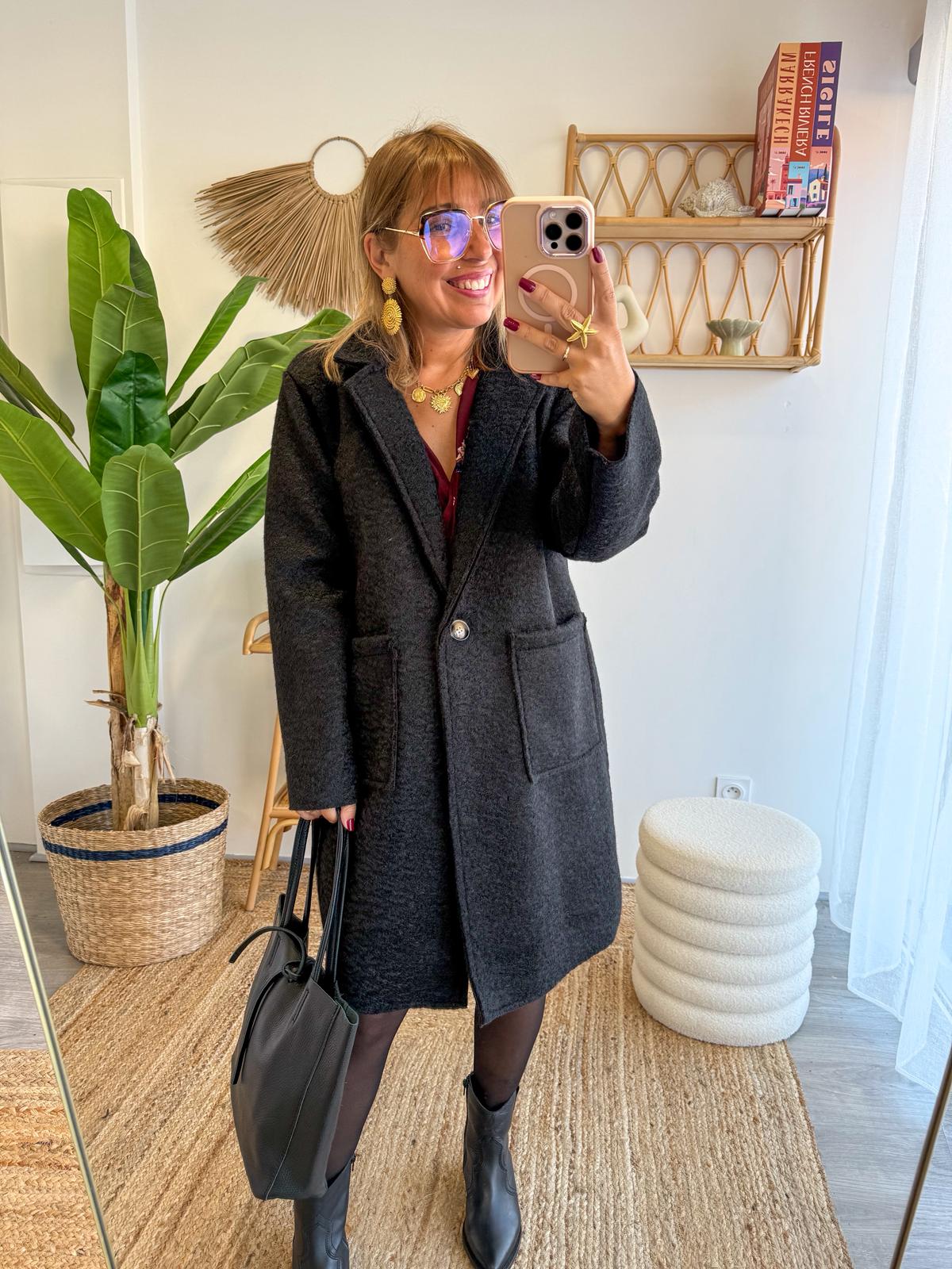Manteau ANYA noir