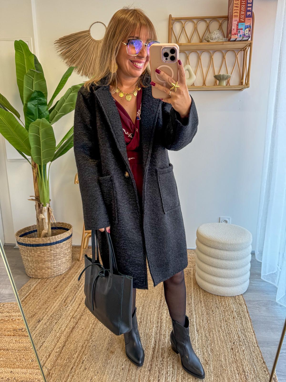 Manteau ANYA noir
