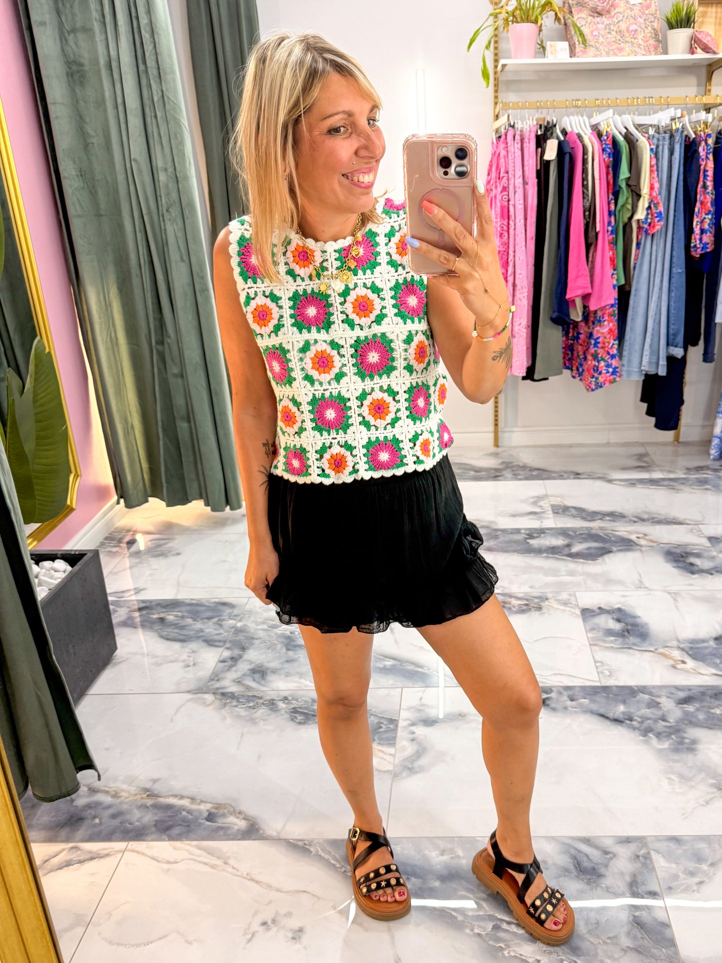 Jupe short SAVANA noir