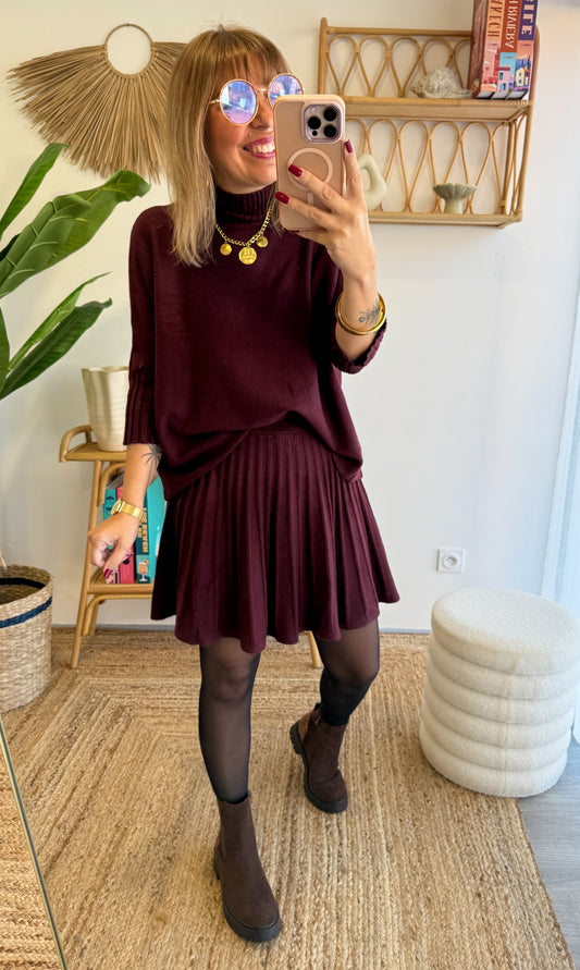 Pull SIENNA bordeaux