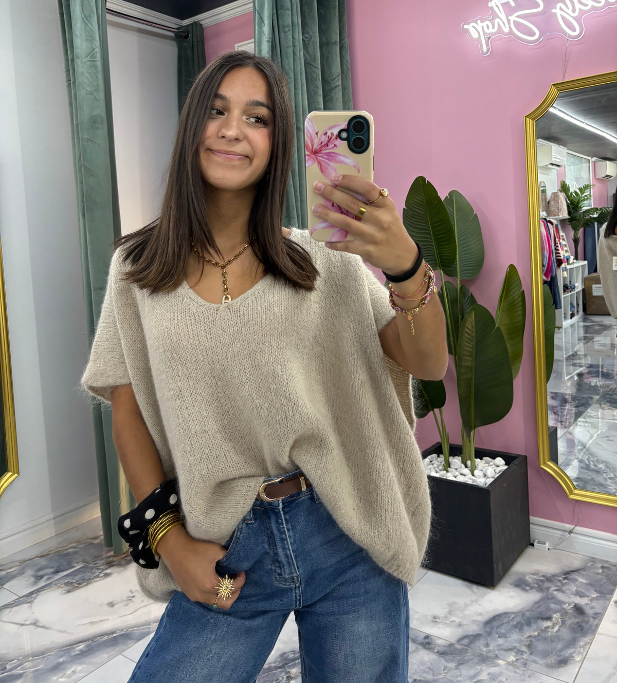 Pull ENZO Beige Foncé