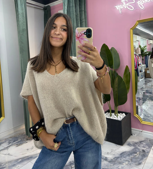 Pull ENZO Beige Foncé