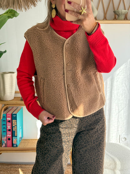 Gilet COZY camel