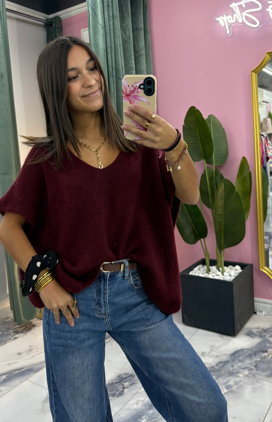 Pull ENZO Bordeaux