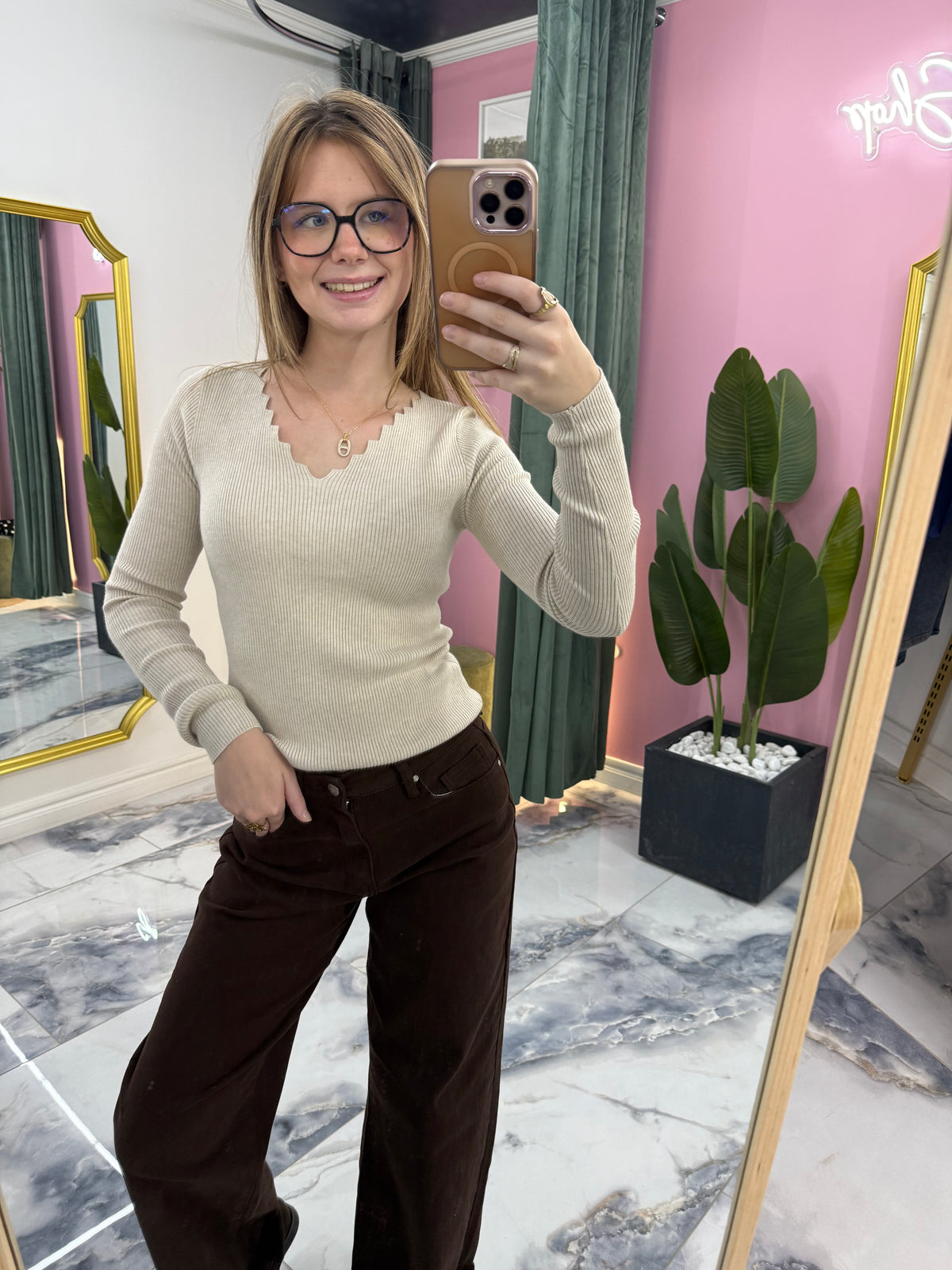 Pull ALBANE beige