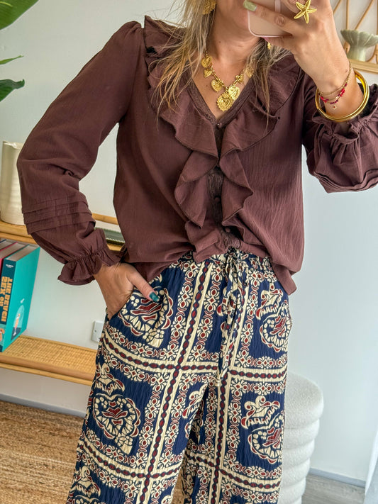 Chemisier VICTOIRE choco