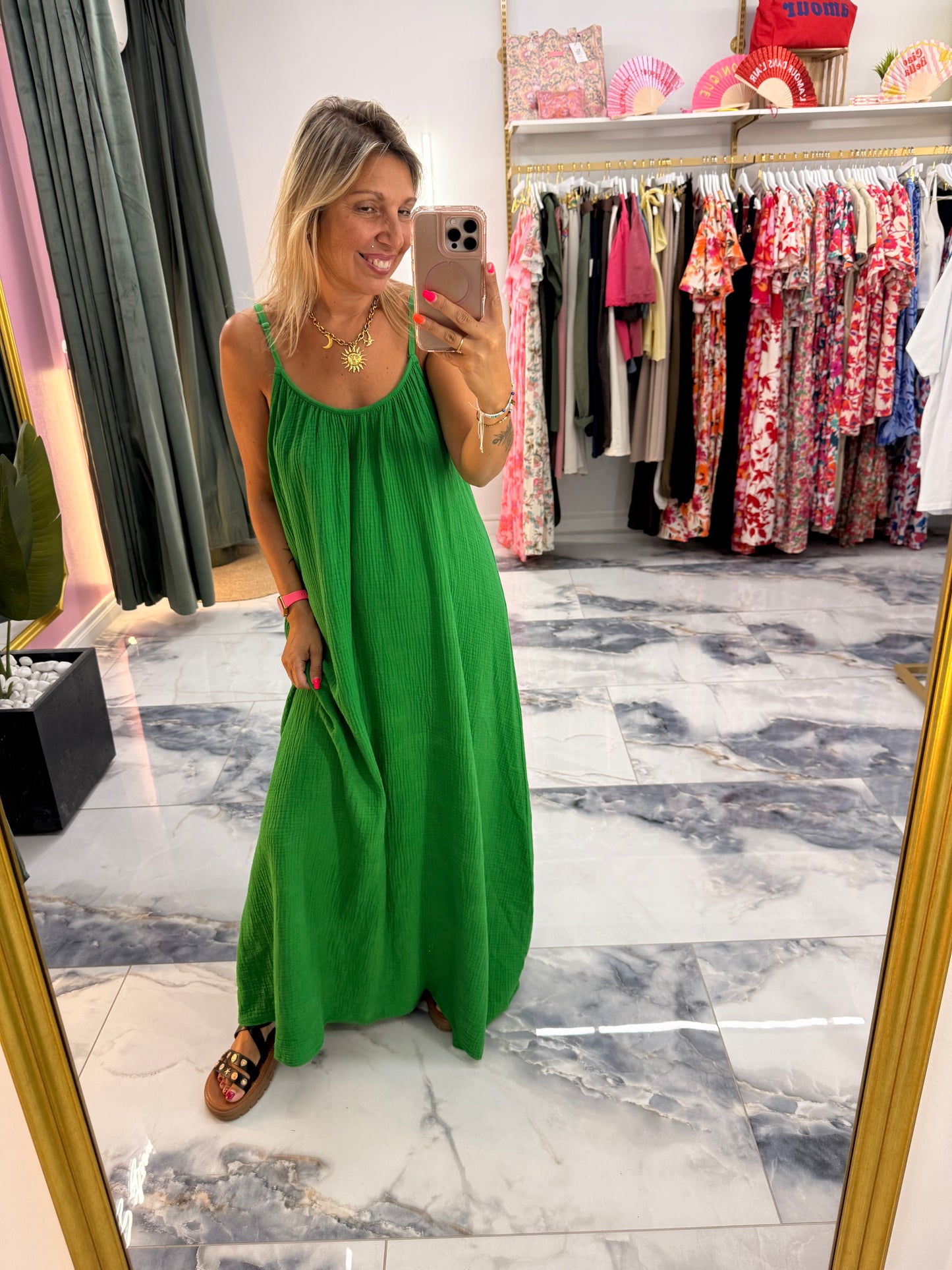 Robe AMALIA vert Gucci