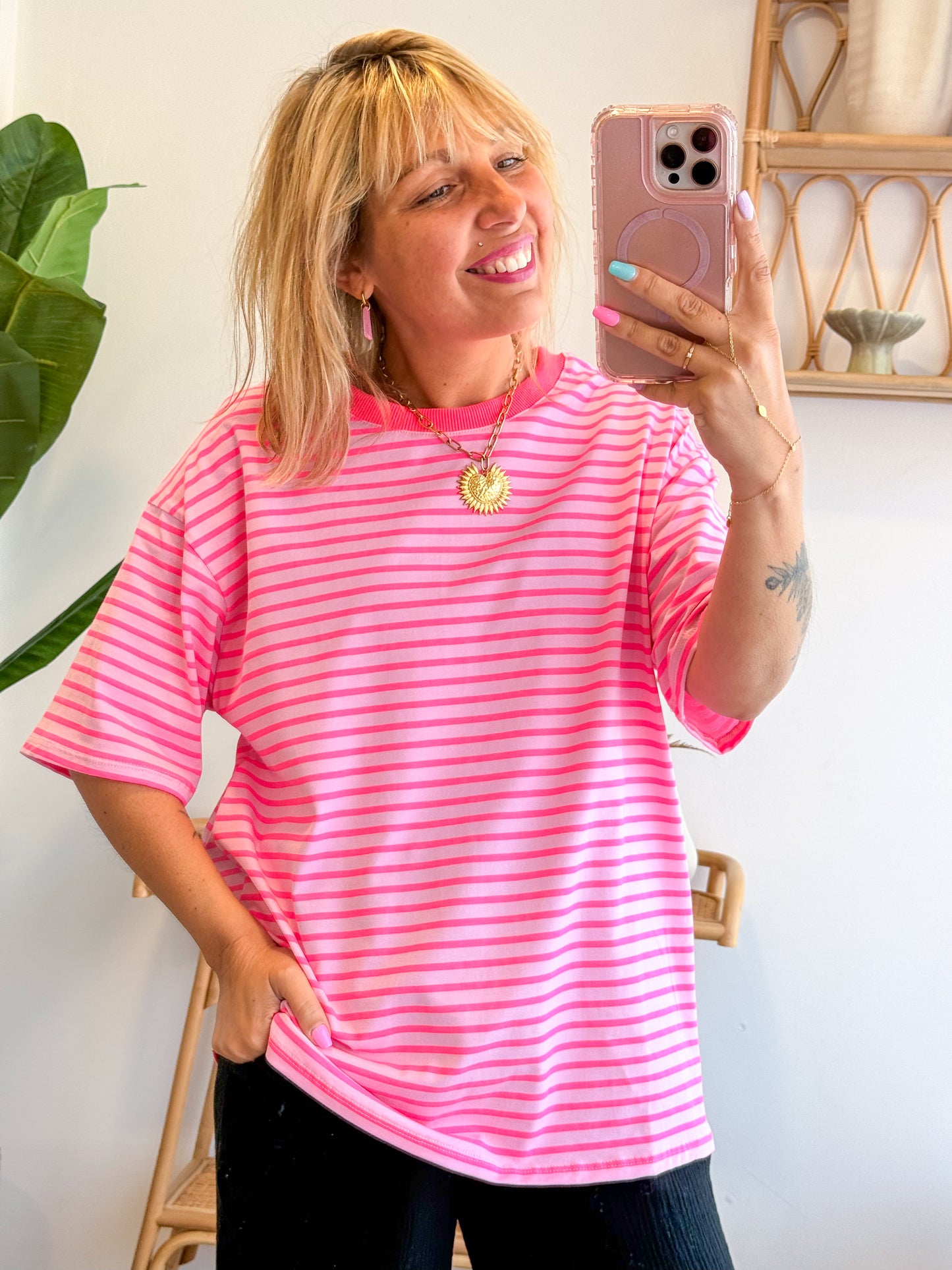 T-shirt POP rose