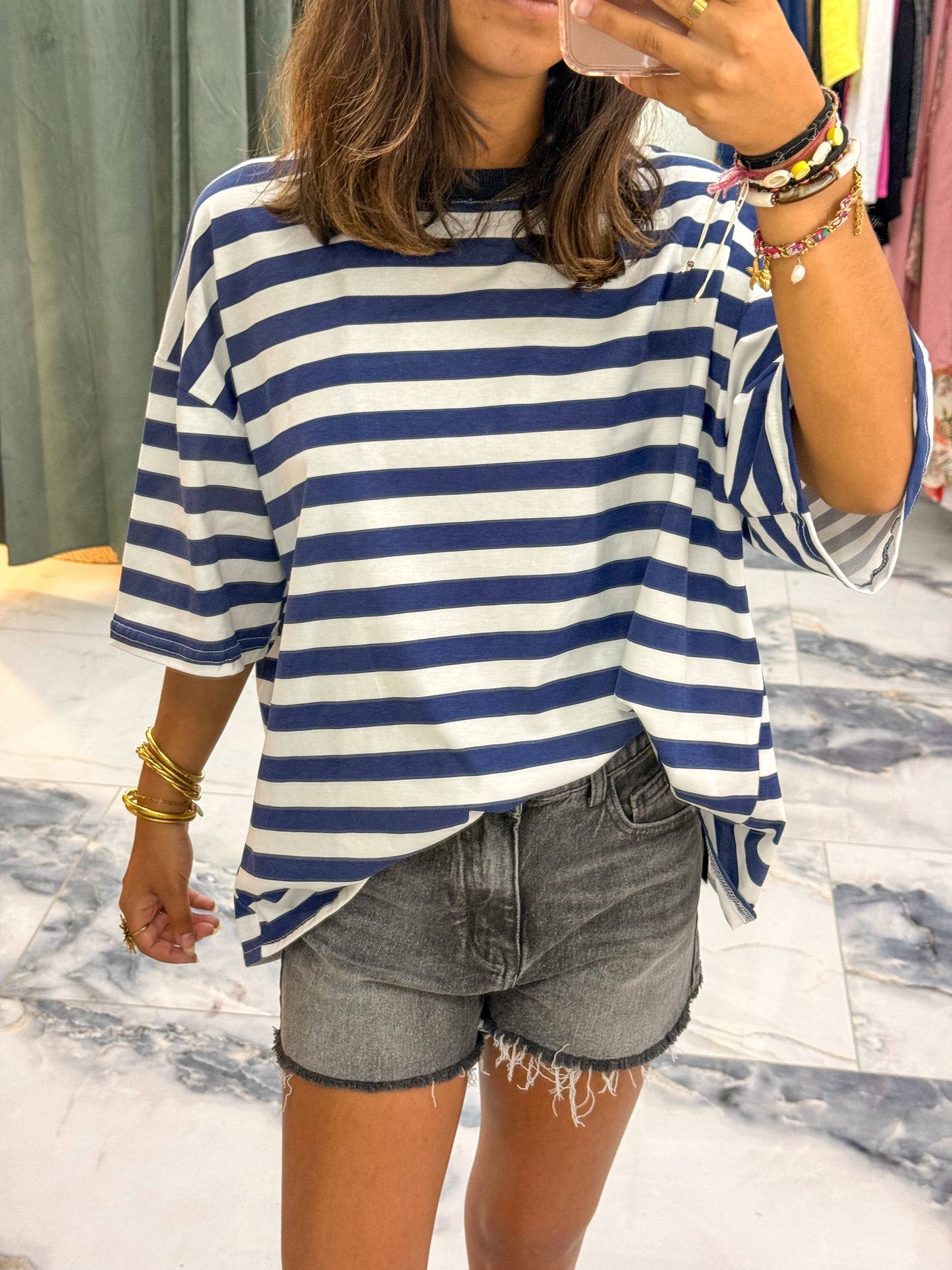 T-shirt BEACH bleu marine