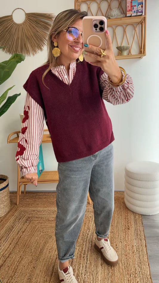 Pull Clea Bordeaux