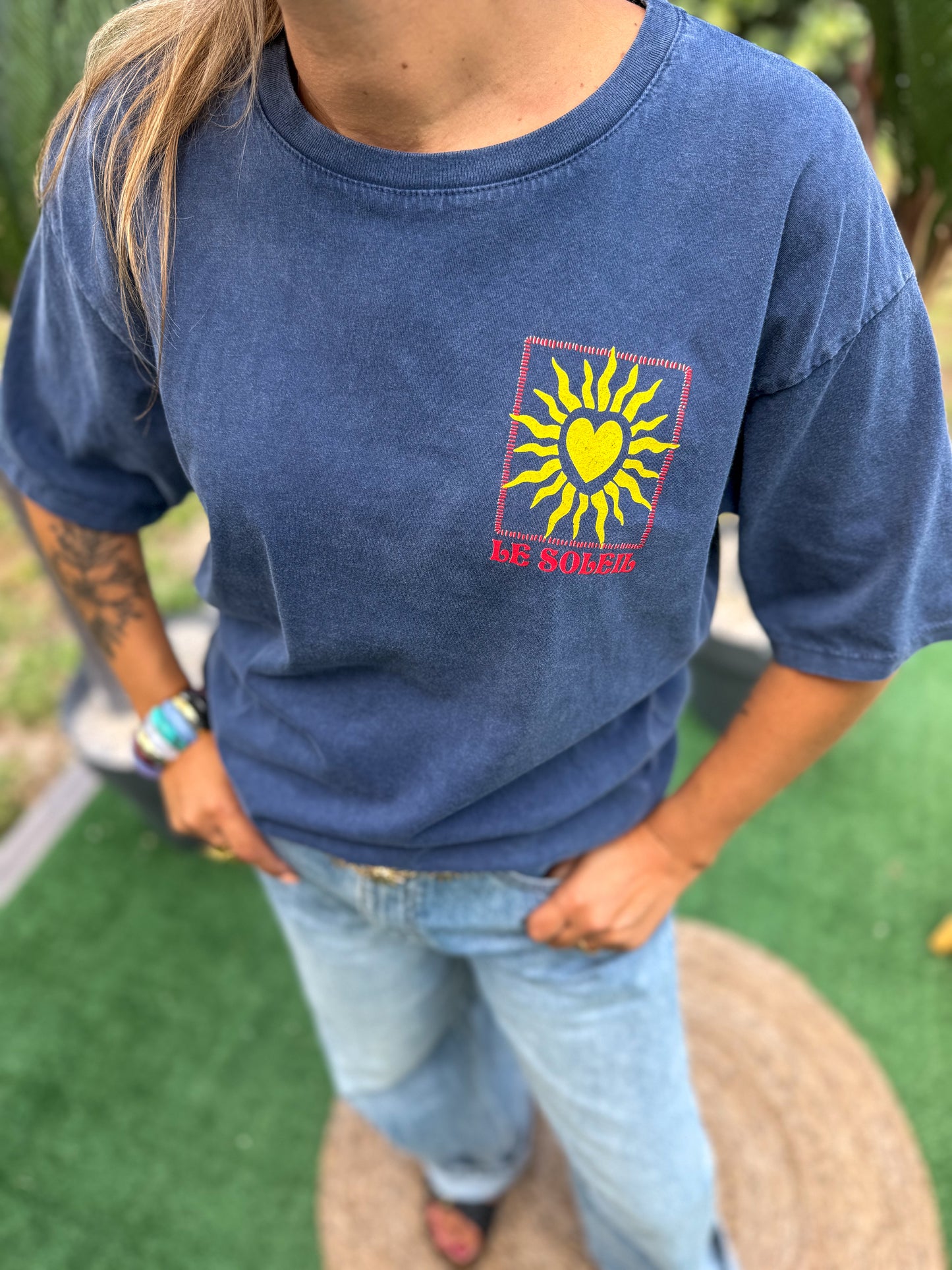 T-shirt LE SOLEIL Bleu marine