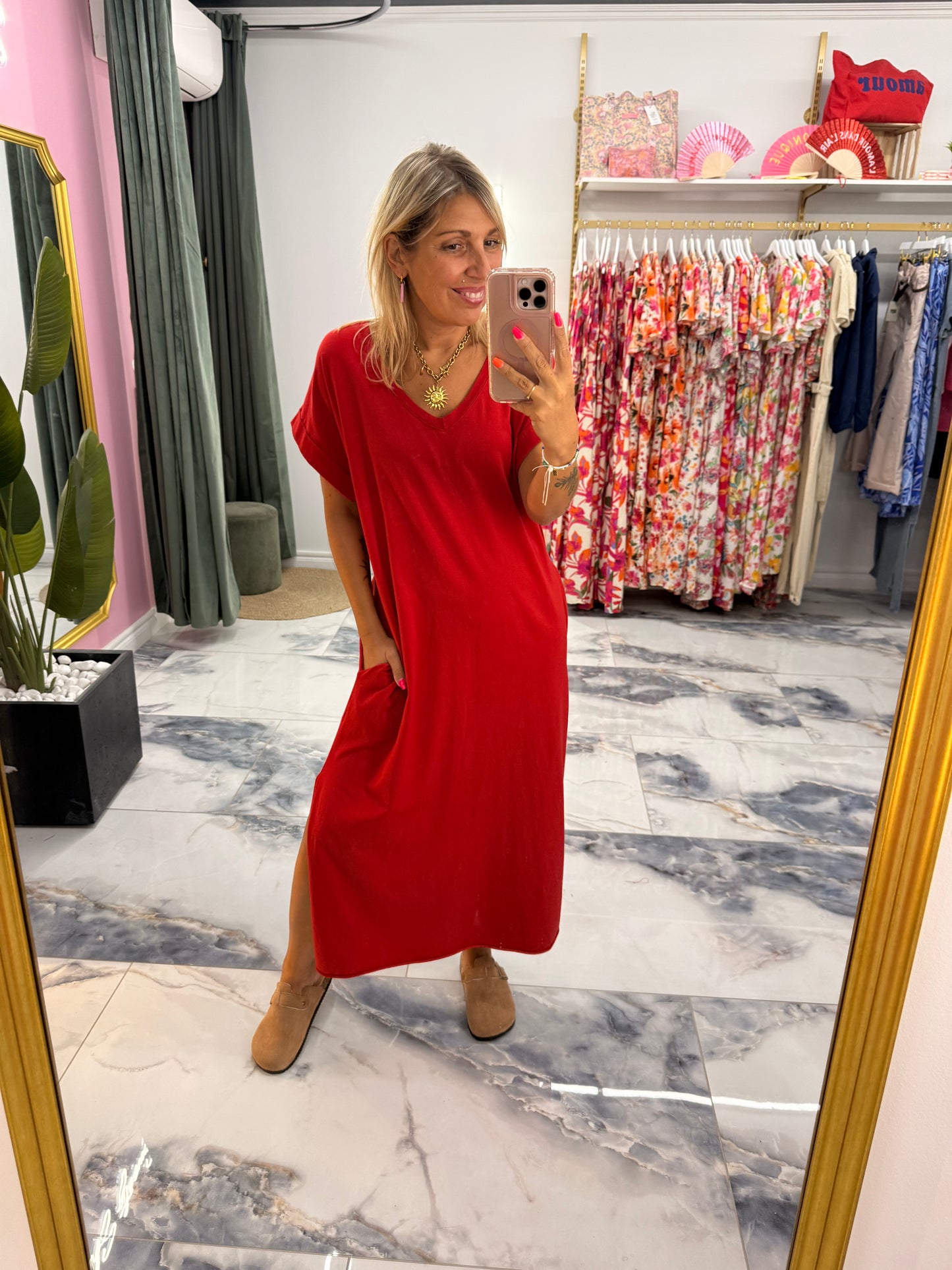 Robe CAMÉLIA Rouge