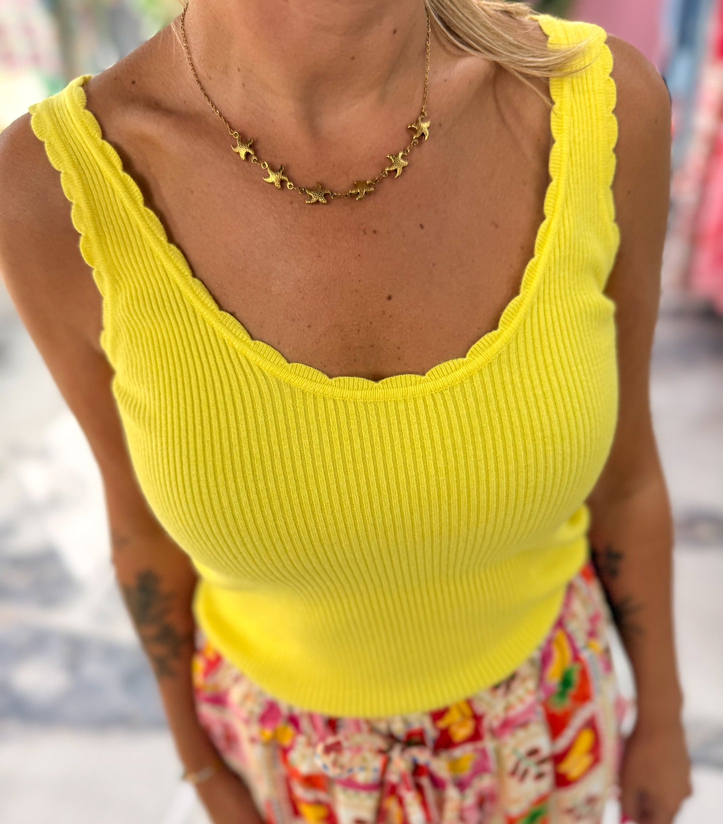 Débardeur ANNICK Jaune