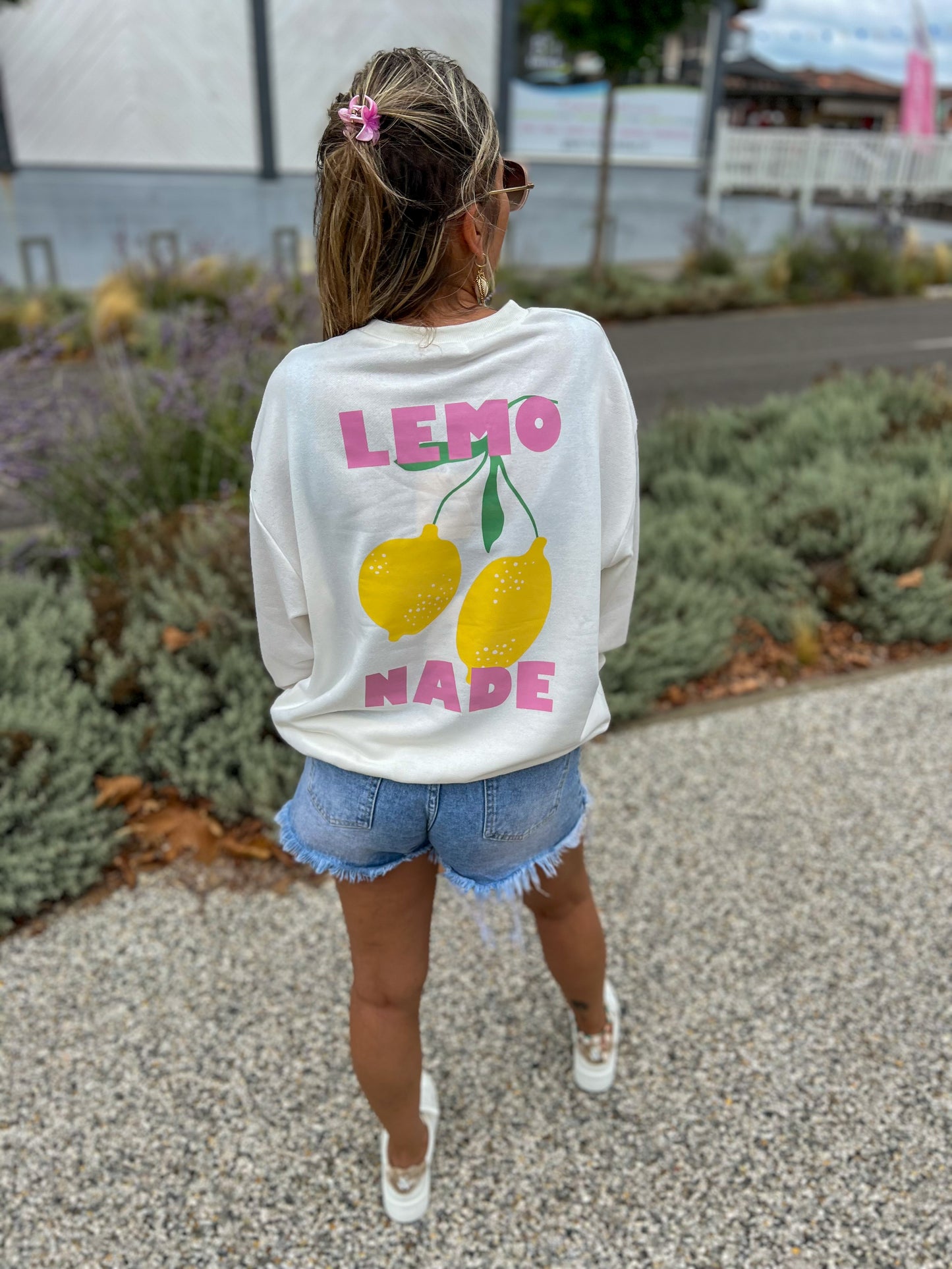 LEMONADE 🍋 sweat blanc