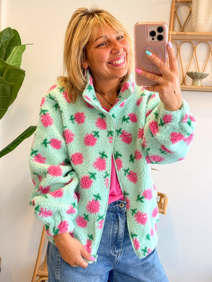 Veste polaire FRESCA vert d’eau