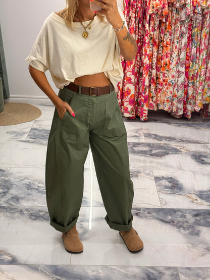 Pantalon ROMA kaki