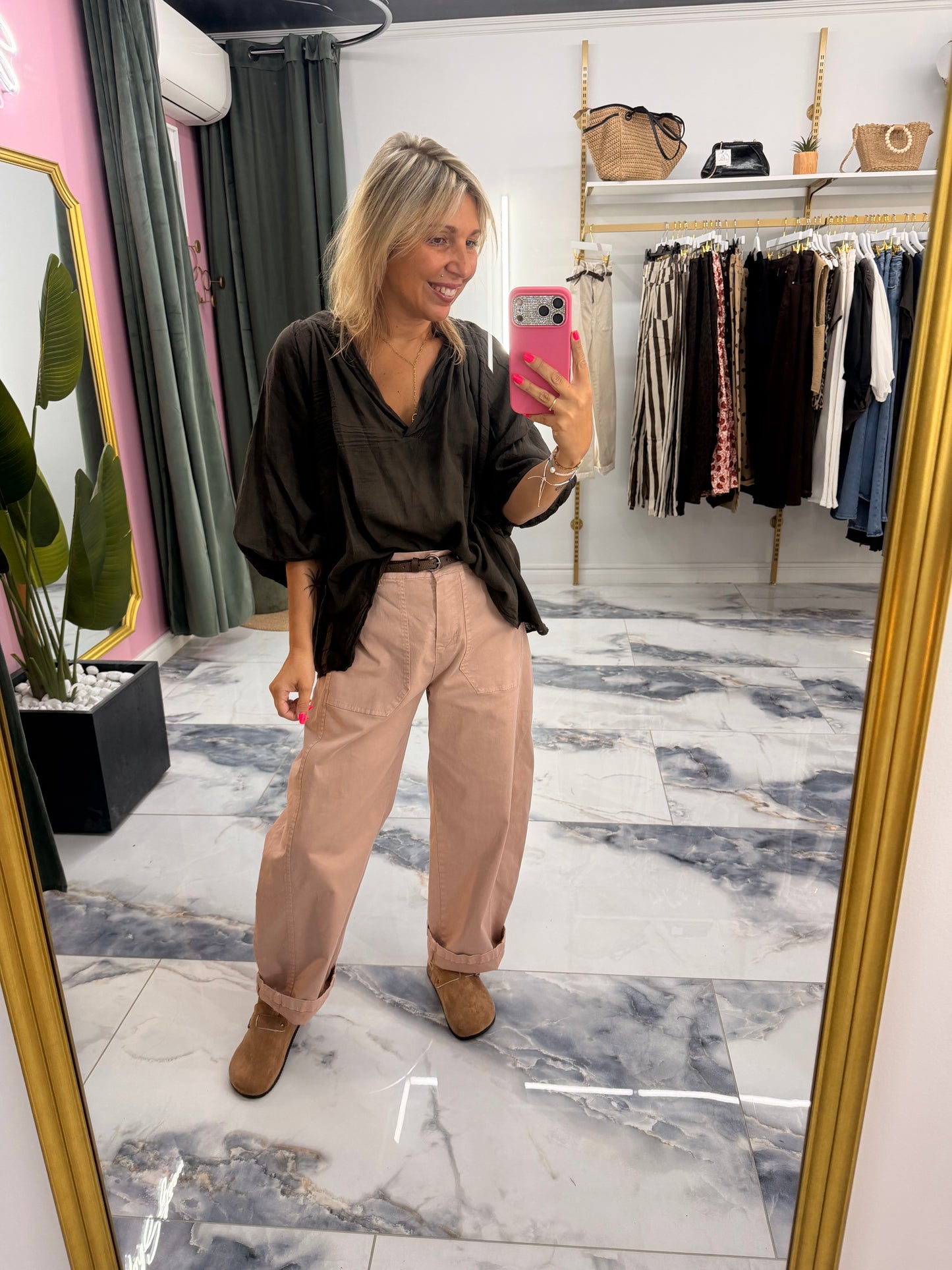 Pantalon ROMY bois de rose