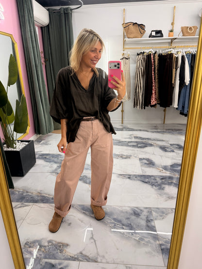 Pantalon ROMY bois de rose