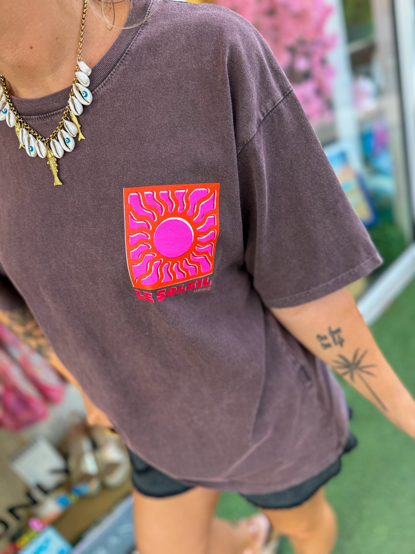 T-shirt SOLEIL choco