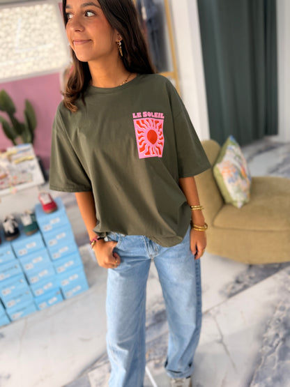 T-shirt LE SOLEIL kaki