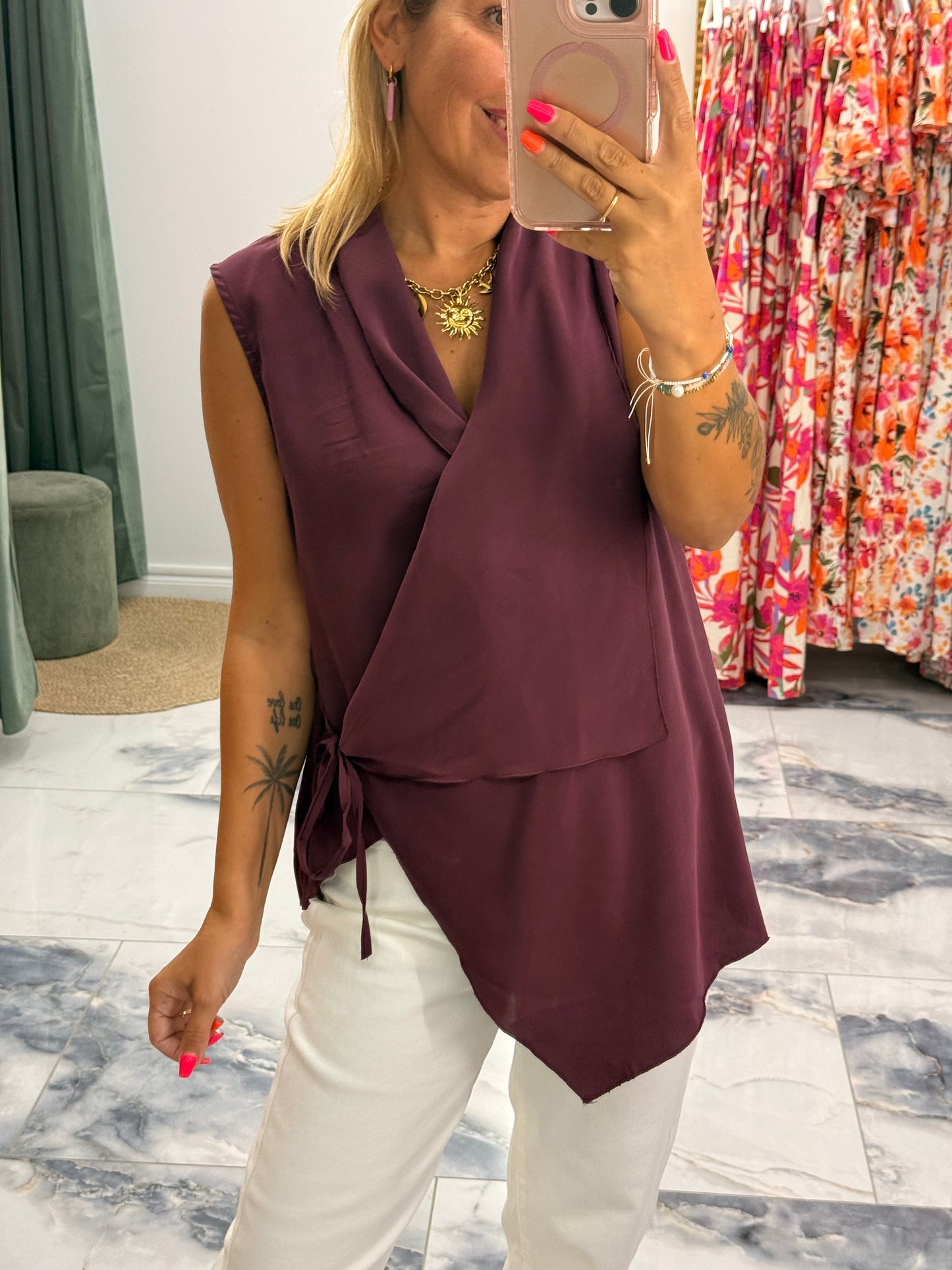 Blouse CHARLIZE Prune