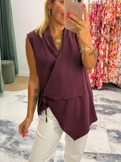 Blouse CHARLIZE Prune