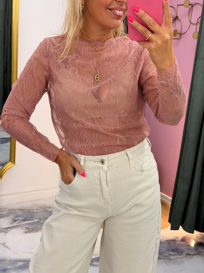 Top dentelle LÉNA ROSE