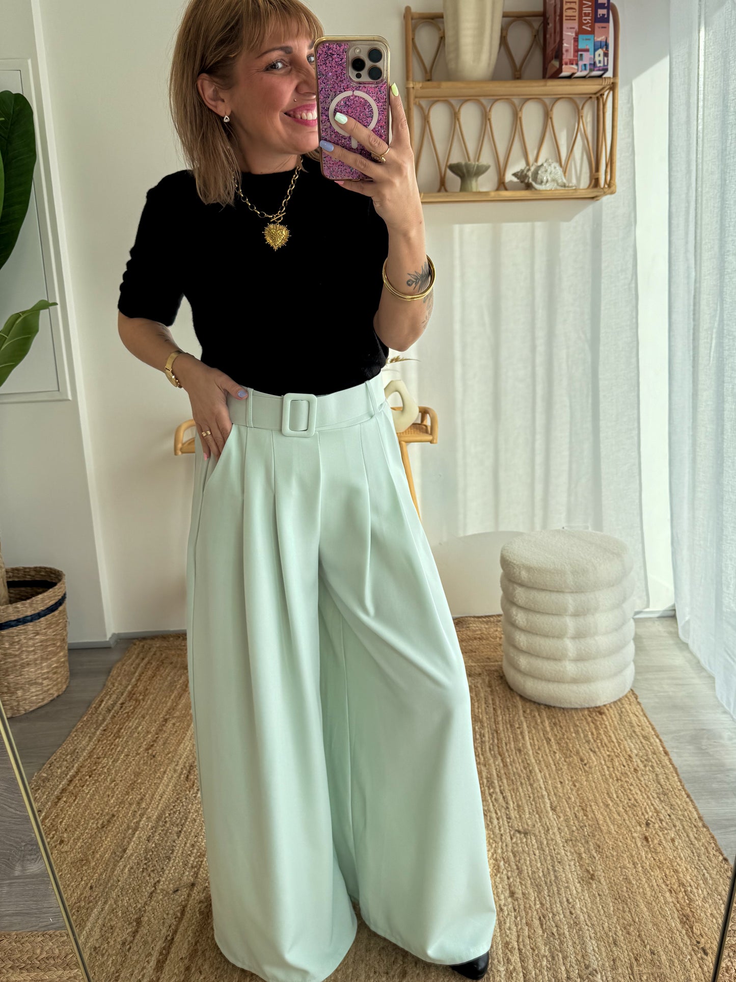 Pantalon MADISSON vert d’eau