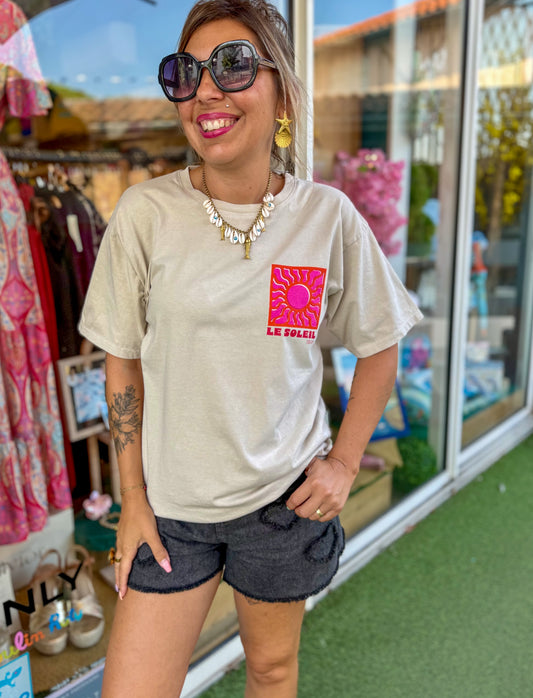 T-shirt SOLEIL beige