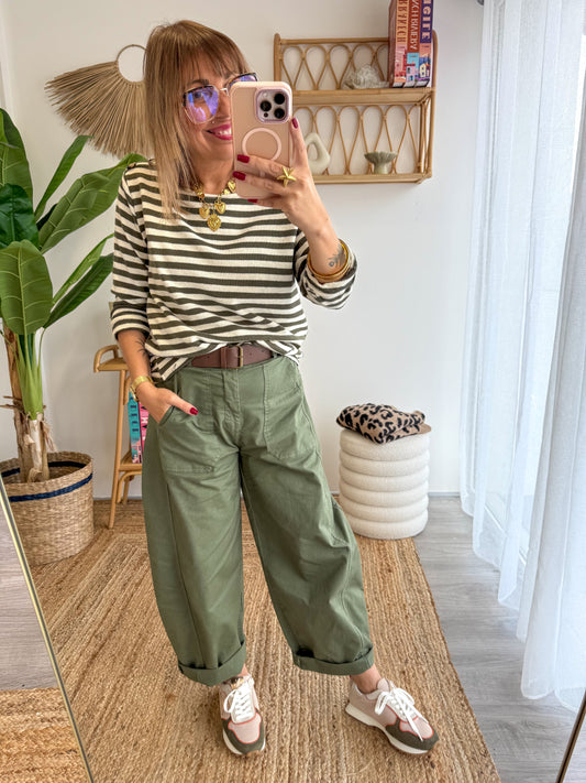 Pantalon ROMA kaki