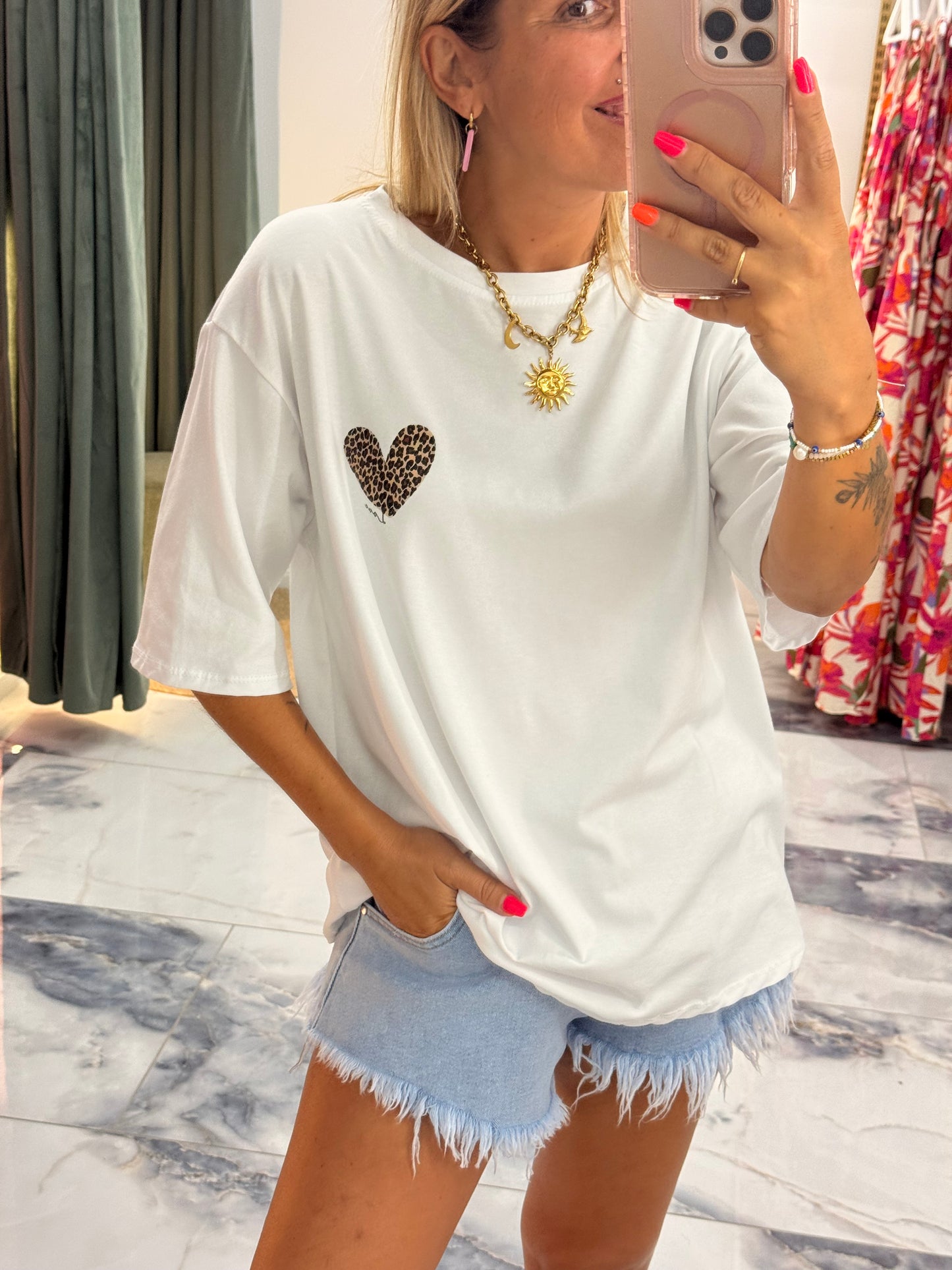 Tee shirt AMOUR Léopard